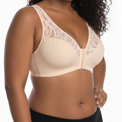 Soutien-gorge sans armatures à fermeture en dentelle sur le devant - image 15