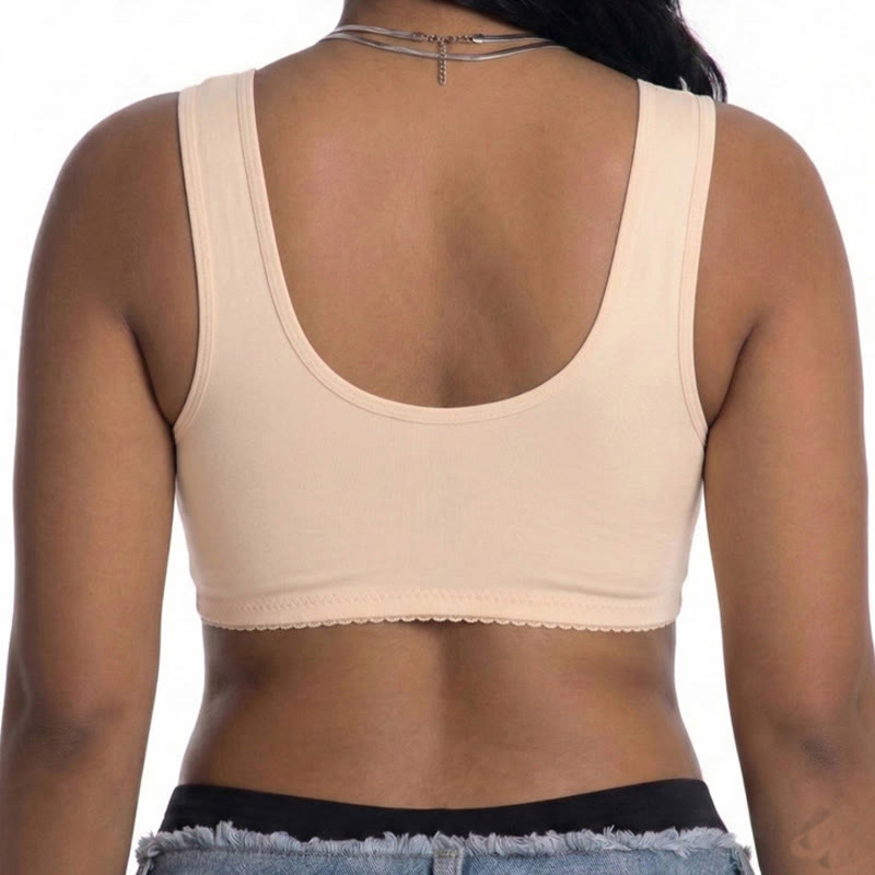 Soutien-gorge sans armatures à fermeture en dentelle sur le devant - image 16