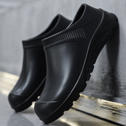 Chaussures de travail antidérapantes grande taille - Noir - UE44 (US10) - image 8