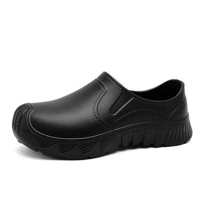 Chaussures de travail antidérapantes grande taille - Noir - UE45 (US11) - image 15