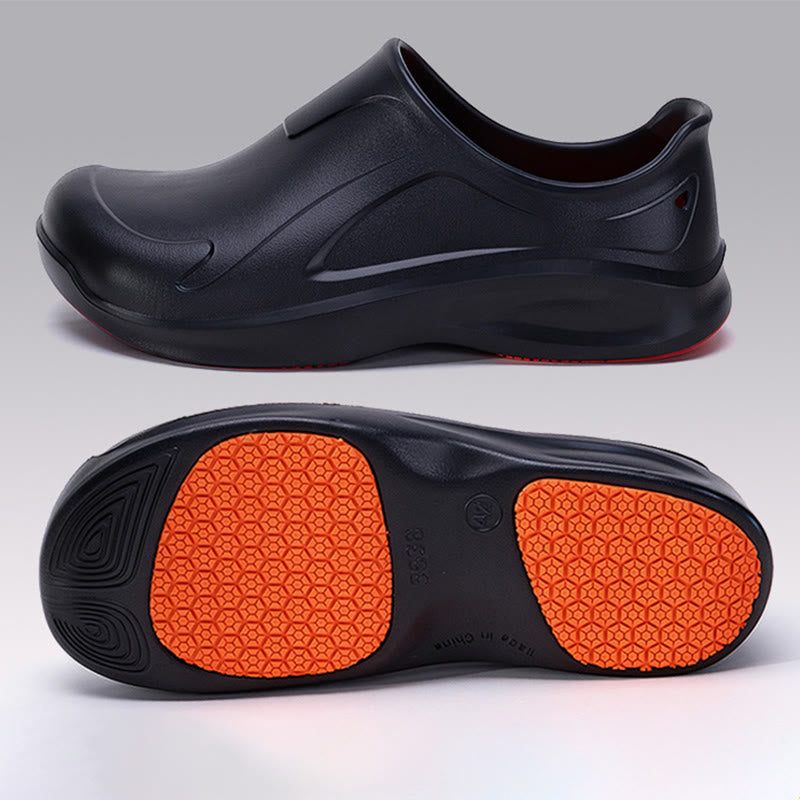 Chaussures de travail antidérapantes grande taille - Noir - UE45 (US11) - image 6