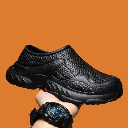 Chaussures de travail confortables et rembourrées pour tous les jours, grandes tailles - Noir - UE44 (US10) - image 13