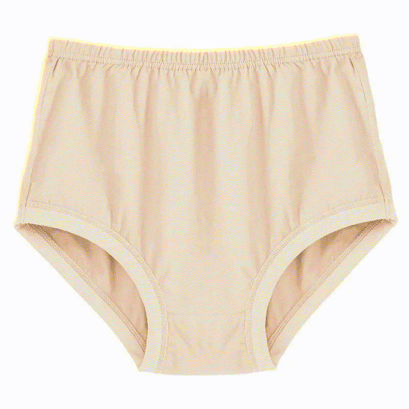 Culotte taille haute en coton doux à motif floral (lot de 2) - Nu - XXXL - image 5