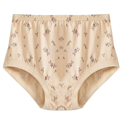 Culotte taille haute en coton doux à motif floral (lot de 2) - Abricot - XXXL - image 4
