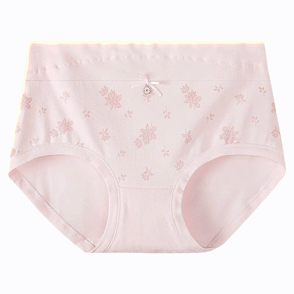 Culotte taille haute en coton à motif floral (lot de 2) - Rose clair - XXXL - image 3