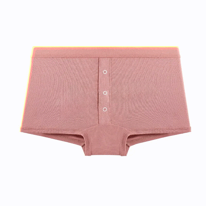 Culotte à boutons souples sur le devant (paquet de 2) - Rose - 2XL - image 4