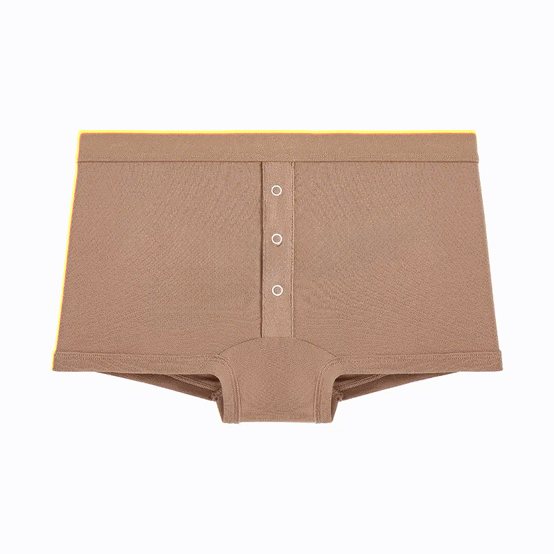 Culotte à boutons souples sur le devant (paquet de 2) - Brun - 2XL - image 8