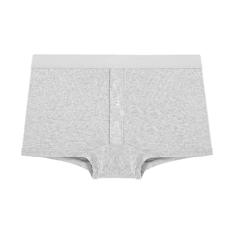 Culotte à boutons souples sur le devant (paquet de 2) - Gris - 2XL - image 6