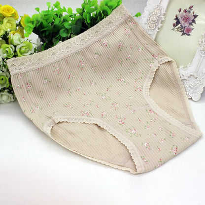 Culottes en coton taille haute en dentelle florale (lot de 3) - Nu - XXXL - image 6