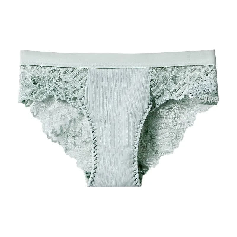 Culotte hipster en dentelle extensible douce (lot de 3) - Vert - XXL - image 4
