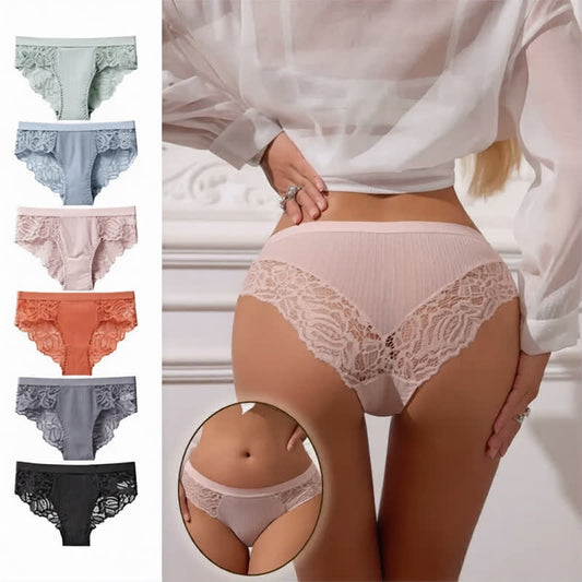 Culotte hipster en dentelle extensible douce (lot de 3) - image 0