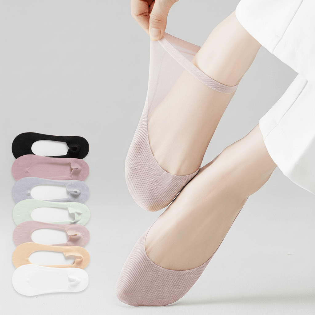Chaussettes invisibles ultra-minces (7 paires) - image 0