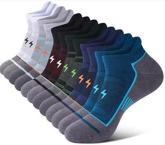 Chaussettes rembourrées à blocs de couleur (6 paires) - Multicolore - EU36-43 (US2.5-9.5) - image 0