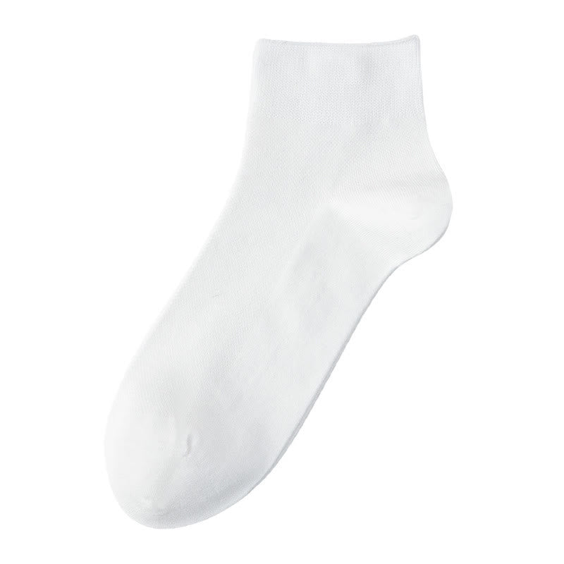 Chaussettes courtes respirantes en coton (3 paires) - Blanc - EU39-44 (US6.5-9.5) - image 2