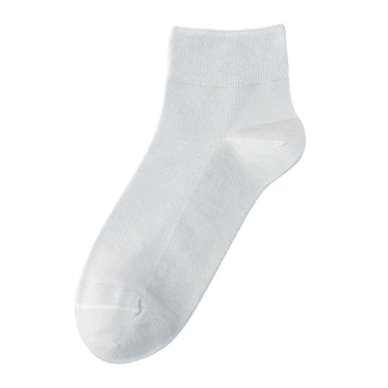 Chaussettes courtes respirantes en coton (3 paires) - Gris - EU39-44 (US6.5-9.5) - image 3
