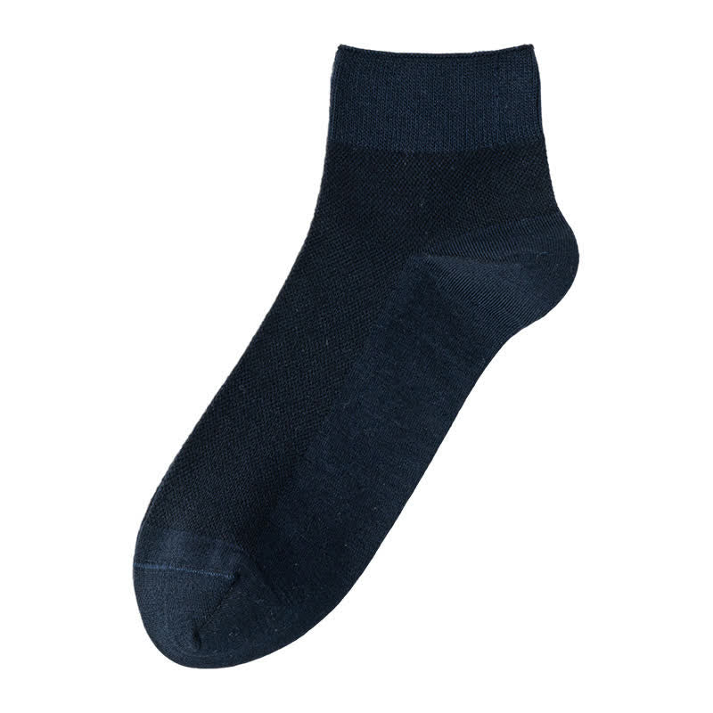 Chaussettes courtes respirantes en coton (3 paires) - Bleu royal - EU39-44 (US6.5-9.5) - image 6