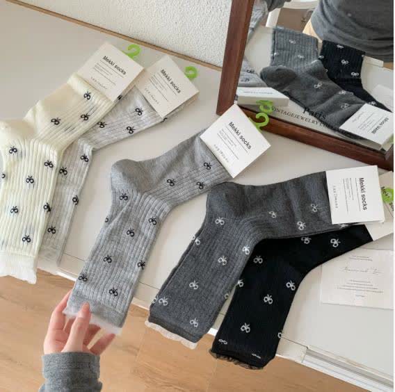 Chaussettes Bow Bamboo Quarter (5 paires) - image 3