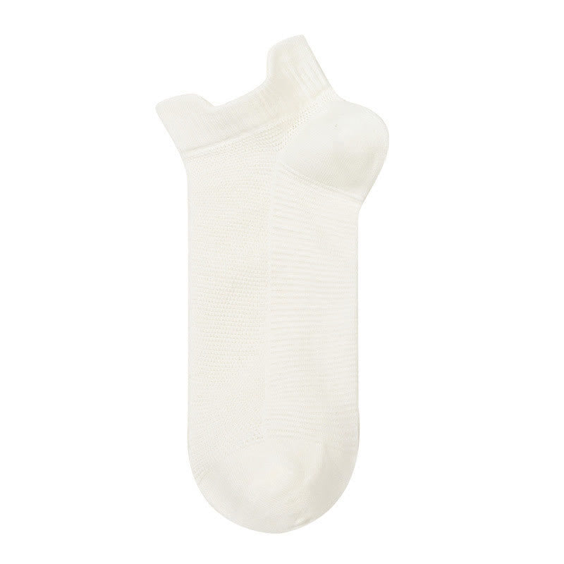 Chaussettes courtes respirantes en coton (3 paires) - Blanc - EU40-45 (US7-12) - image 3