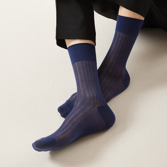 Chaussettes en soie quart de cercle (5 paires) - image 0