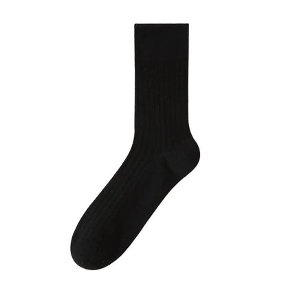 Chaussettes en soie quart de cercle (5 paires) - Noir - EU39-44 (US6.5-9.5) - image 2