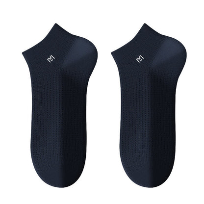 Chaussettes respirantes pour chevilles (5 paires) - Bleu marine - UE39-44 (US5-10) - image 3