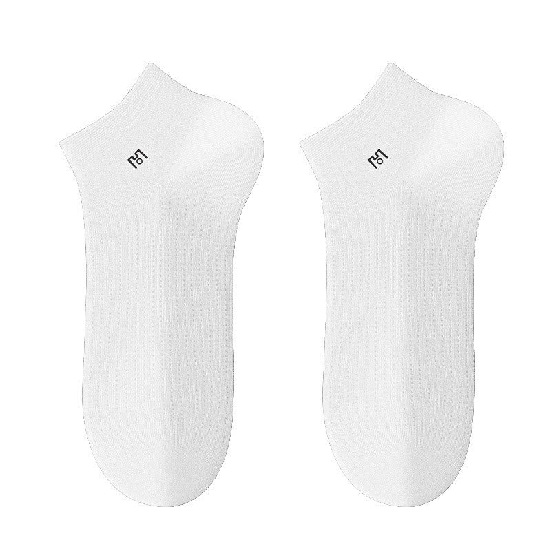 Chaussettes respirantes pour chevilles (5 paires) - Blanc - UE39-44 (US5-10) - image 2