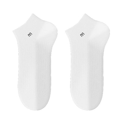 Chaussettes respirantes pour chevilles (5 paires) - Blanc - UE39-44 (US5-10) - image 2