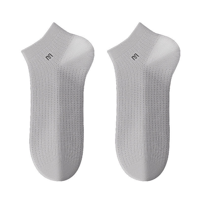 Chaussettes respirantes pour chevilles (5 paires) - Gris clair - UE39-44 (US5-10) - image 5