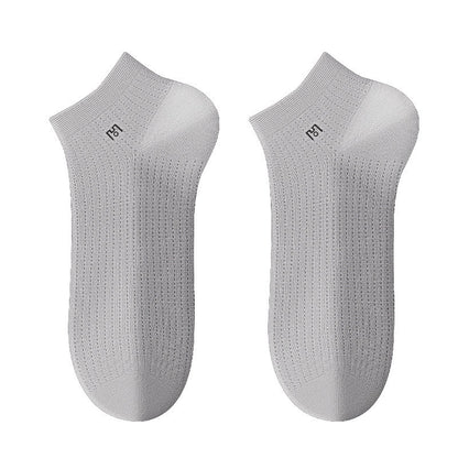 Chaussettes respirantes pour chevilles (5 paires) - Gris clair - UE39-44 (US5-10) - image 5