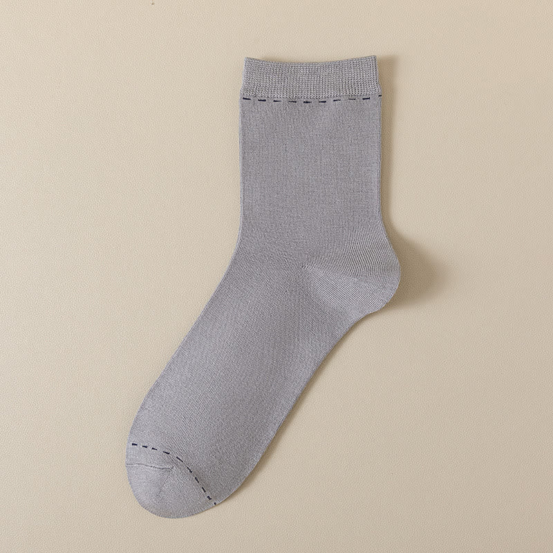 Chaussettes respirantes quart de tour (3 paires) - Gris clair - UE39-44 (US5-10) - image 4