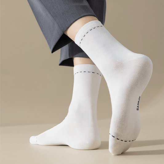 Chaussettes respirantes quart de tour (3 paires) - Noir + Blanc + Gris clair - UE39-44 (US5-10) - image 0