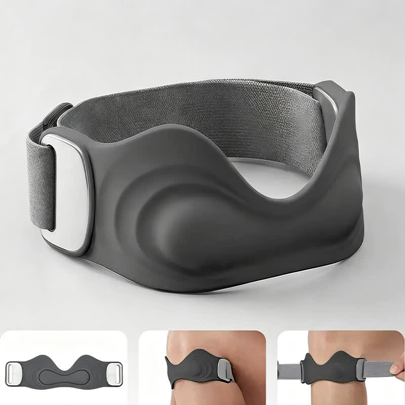 Bande de soutien rotulien en silicone pour le sport - Gris foncé - One Size - image 5