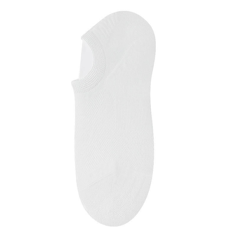 Chaussettes invisibles en bambou (10 paires) - Blanc - EU36-40(US3-7) - image 1