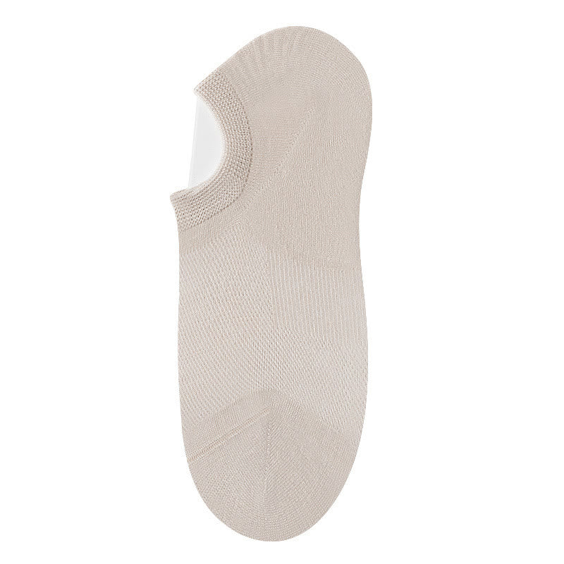 Chaussettes invisibles en bambou (10 paires) - Kaki - EU36-40(US3-7) - image 8