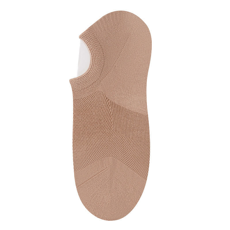 Chaussettes invisibles en bambou (10 paires) - Café - EU36-40(US3-7) - image 6