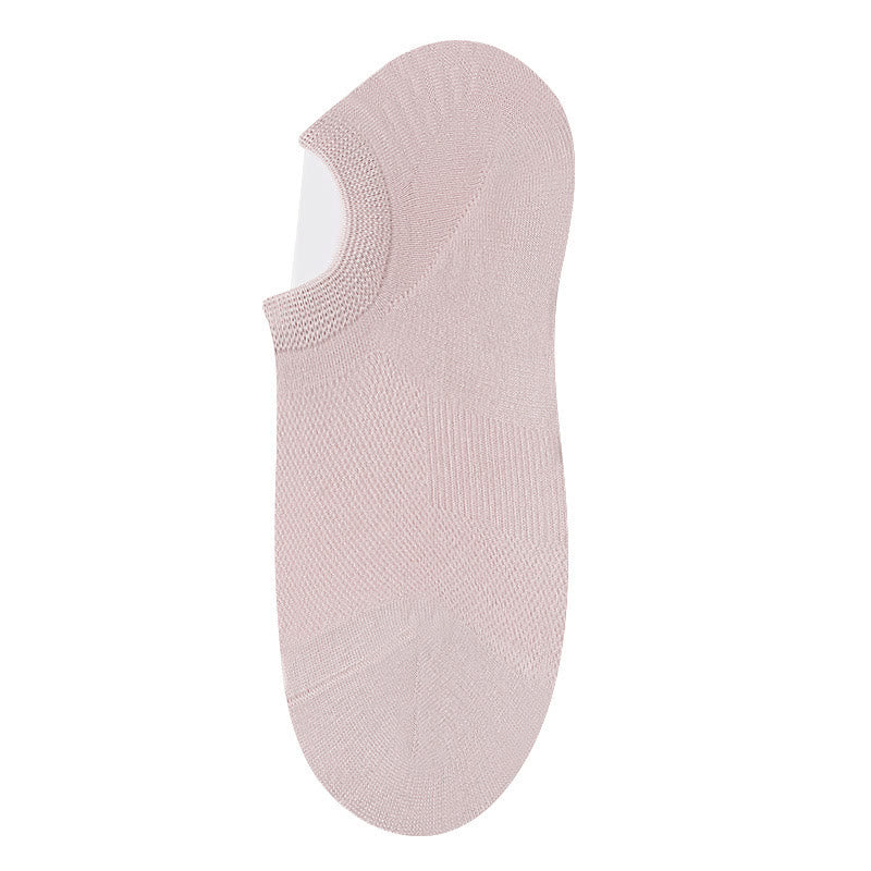 Chaussettes invisibles en bambou (10 paires) - Rose - EU36-40(US3-7) - image 7