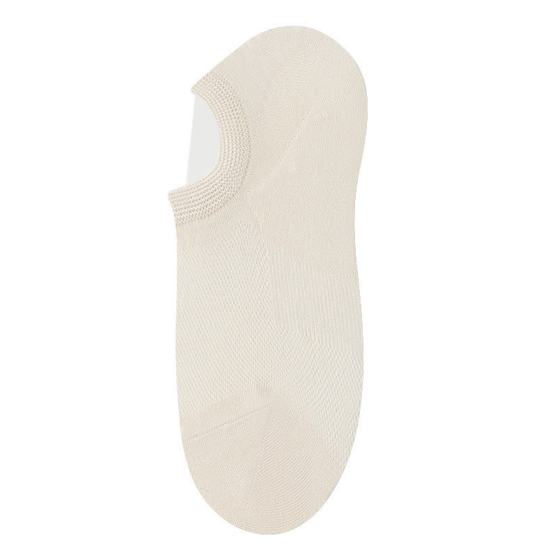 Chaussettes invisibles en bambou (10 paires) - Beige - EU36-40(US3-7) - image 3