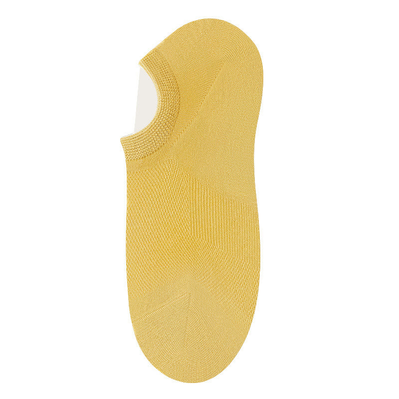Chaussettes invisibles en bambou (10 paires) - Jaune - EU36-40(US3-7) - image 9