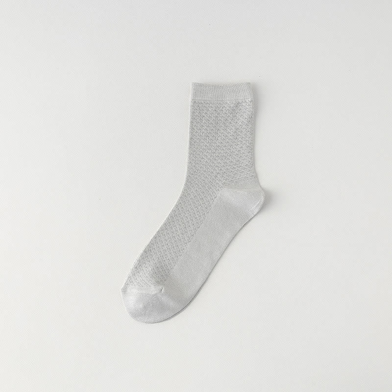 Chaussettes respirantes en bambou (6 paires) - Gris clair - EU39-44(US6-10) - image 6