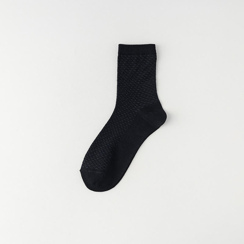 Chaussettes respirantes en bambou (6 paires) - Noir - EU39-44(US6-10) - image 1