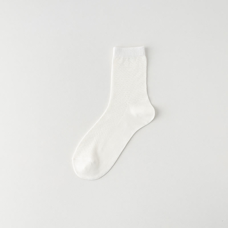 Chaussettes respirantes en bambou (6 paires) - Blanc - EU39-44(US6-10) - image 2