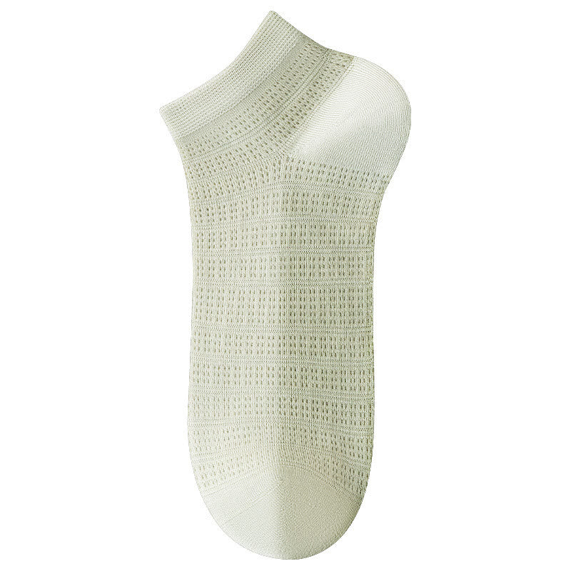 Chaussettes cheville en maille de bambou (5 paires) - Vert - EU36-40(US3-7) - image 3