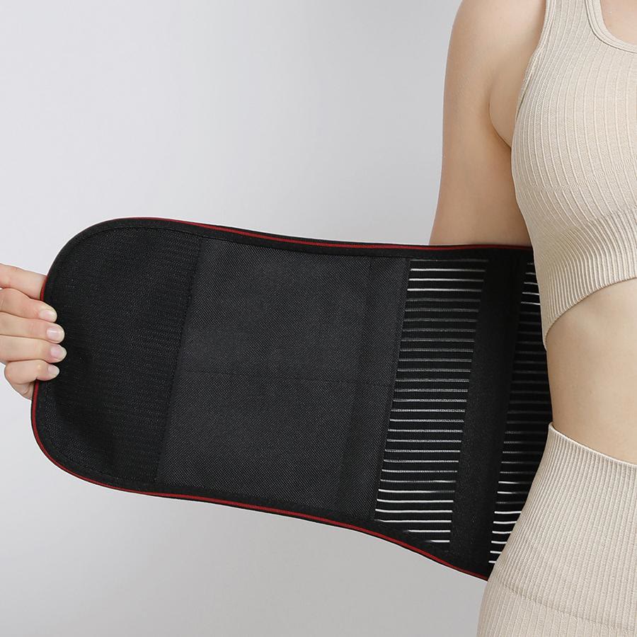 Ceinture lombaire de compression ajustable à taille haute - XXL - Noir - image 1