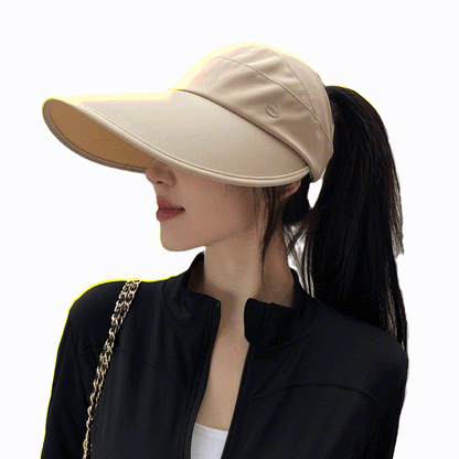 Chapeau de soleil décontracté, pliable et rafraîchissant - Kaki - One Size - image 1