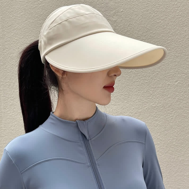 Chapeau de soleil décontracté, pliable et rafraîchissant - Beige - One Size - image 5