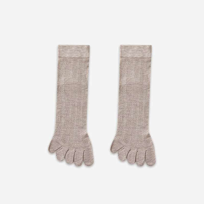 Chaussettes respirantes en bambou (3 paires) - Café - EU39-44(US6-10) - image 6