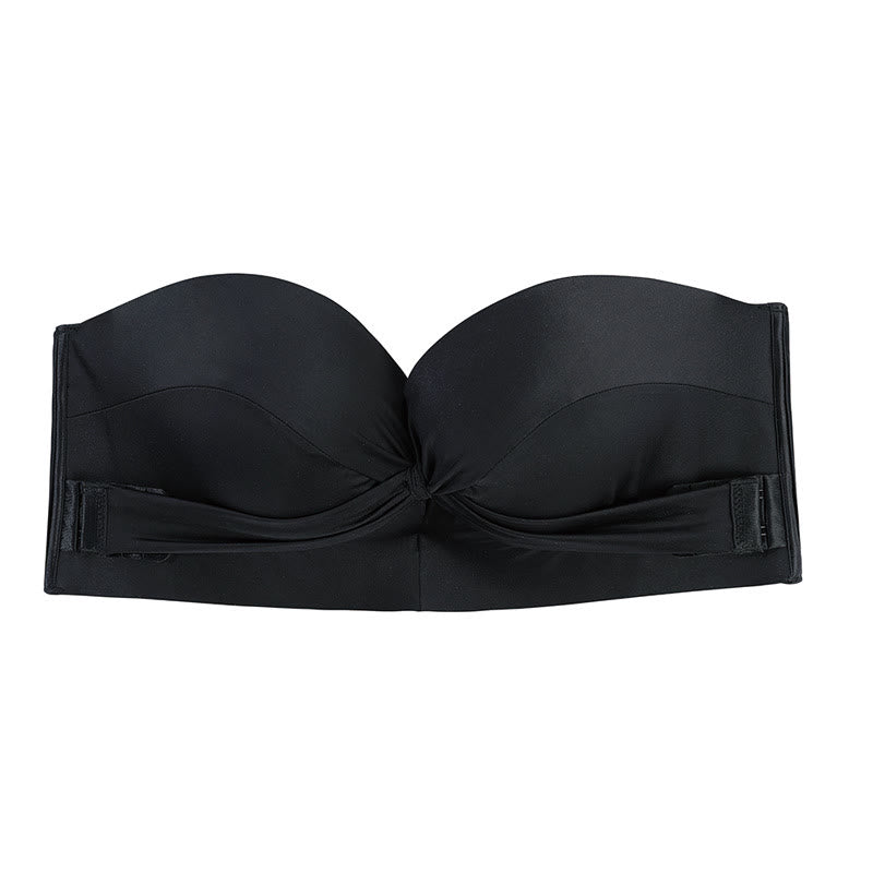 Soutien-gorge sculptant sans bretelles à décolleté cœur - Noir - 42/ 95 °F - image 2
