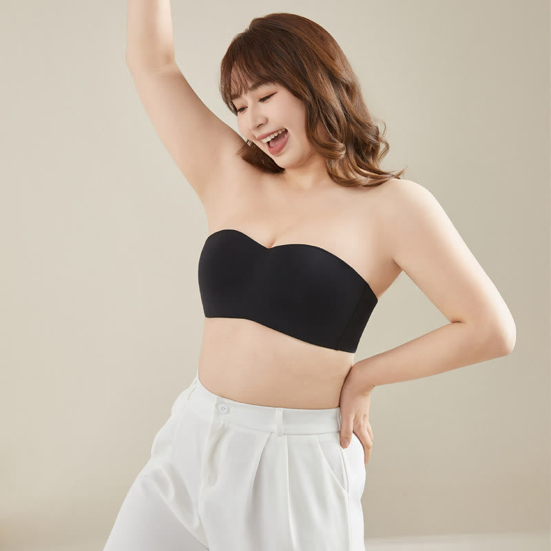 Soutien-gorge sans bretelles Smooth Lift - Noir - Coupe pleine 40BC - image 2