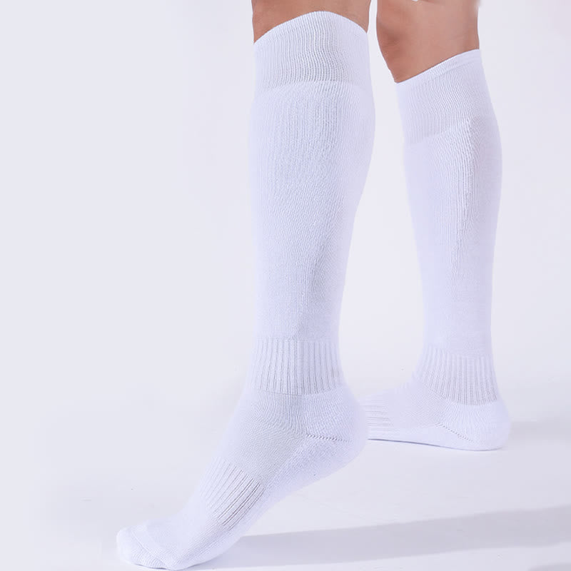 Chaussettes de compression blanches grandes tailles (3 paires) - image 1