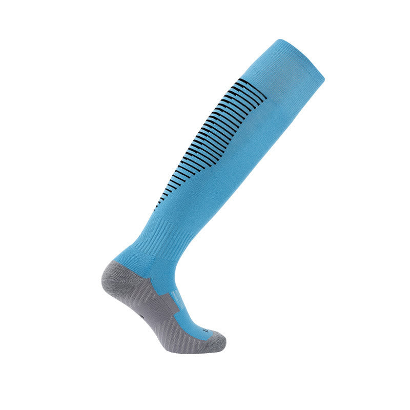 Chaussettes hautes style sport (4 paires) - Bleu ciel - EU38-45 (US5-11) - image 6